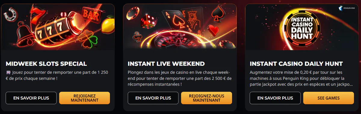 Bonus Instant Casino
